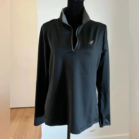 The Chosen Nike Women’s Black Long Sleeve 3 Fish Athletic Thumbhole Top Large - Picture 2 of 6